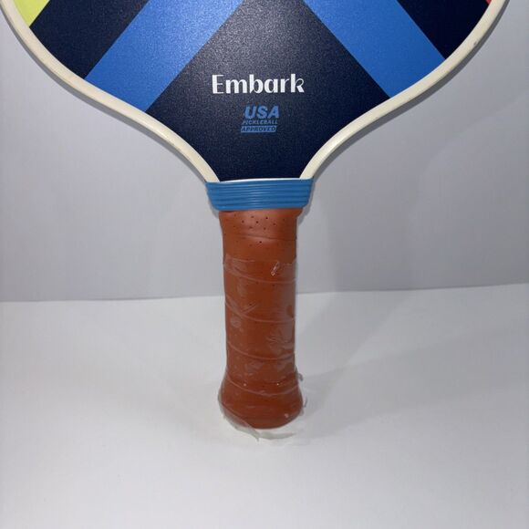 Embark Adults Pickleball Paddle USA Approved Blue/Red/Yellow Carbon Triangle - Picture 3 of 6